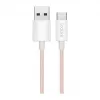 Cavo LogiLink CU0324 USB 2.0 Type-C, A/M su C/M, 480 Mbps, 60W, nylon, rosa, 1 m