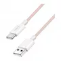 Cavo LogiLink CU0324 USB 2.0 Type-C, A/M su C/M, 480 Mbps, 60W, nylon, rosa, 1 m