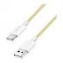 LogiLink Cavo USB 2.0 Type-C, A/M su C/M, 480 Mbps, 60W, nylon, giallo, 0,5 m