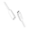 LOGILINK cavo prolunga USB 2.0 Type-C – connettore maschio USB-C su femmina, 480 Mbit/s, 100W Power Delivery, bianco, 1m