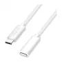 Logilink Cavo di prolunga USB 2.0 USB-C (connettore maschio su connettore femmina) – 100W PD, 480 Mbps, bianco, 2 m