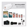 Logilink Caricabatterie USB-A/C 65 W GaN, 1x USB-A (QC), 1x USB-C (PD), bianco