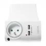 LogiLink caricabatterie da parete USB-A 10,5 W, 2 porte, con stazione di ricarica, bianco