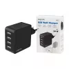 LogiLink caricabatterie da parete USB-A, 24W, 4 porte, 4x USB-A, nero