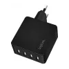 LogiLink caricabatterie da parete USB-A, 24W, 4 porte, 4x USB-A, nero
