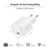 LogiLink caricabatterie USB-C 20 W GaN, 1 porta, USB Power Delivery, bianco