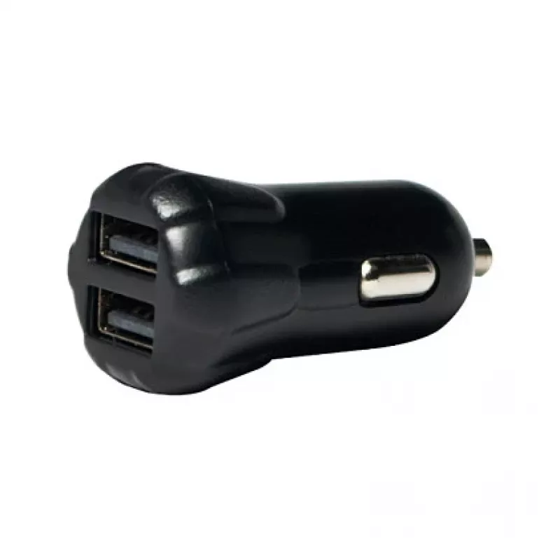 LogiLink set caricabatterie USB da auto, caricabatterie a 2 porte + supporto