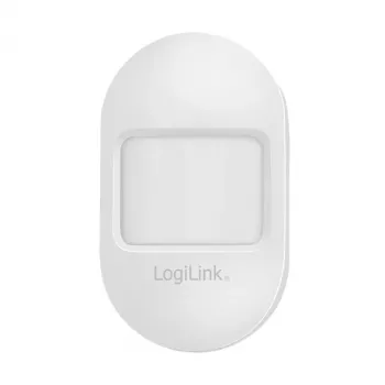 Logilink sensore di movimento PIR smart WiFi, compatibile Tuya, bianco