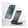 Logilink supporto di ricarica rapida wireless 15 W, doppia bobina, nero