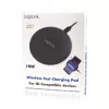 LogiLink caricatore da tavolo wireless rapido 10 W pad di ricarica Qi nero