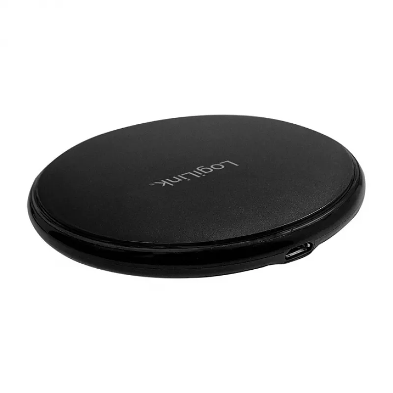 LogiLink caricatore da tavolo wireless rapido 10 W pad di ricarica Qi nero