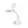 Lente d'ingrandimento LED LOGILINK WZ0059 con supporto da tavolo, 3 diottrie (1,75x), 40 LED SMD, 6,5 W, bianco luce diurna, nero