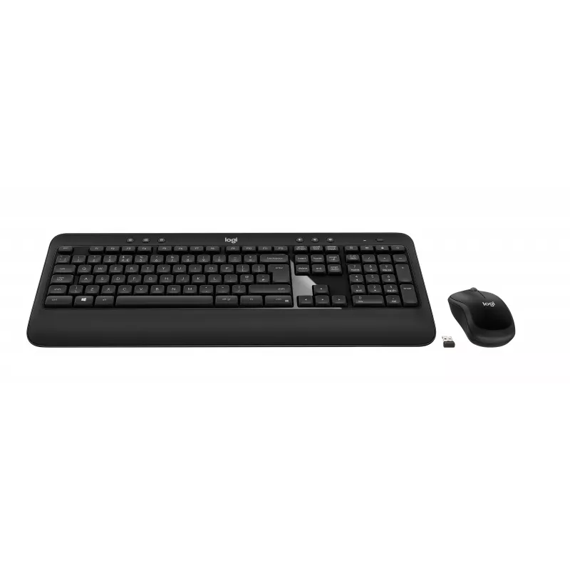 Logitech Advanced Combo set tastiera e mouse wireless - nero