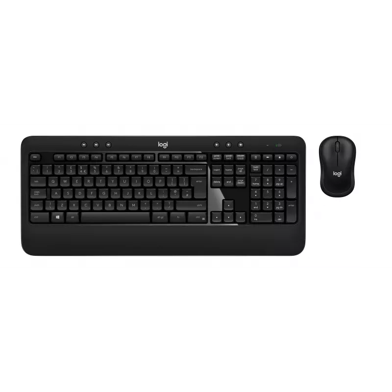Logitech Advanced Combo set tastiera e mouse wireless - nero