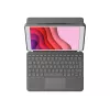 Logitech Combo Touch - Custodia con tastiera e folio - con trackpad - retroilluminata - Apple Smart Connector - QWERTY - Italiano - grafite - per Apple iPad 10,2 pollici (7ª generazione, 8ª generazione, 9ª generazione)