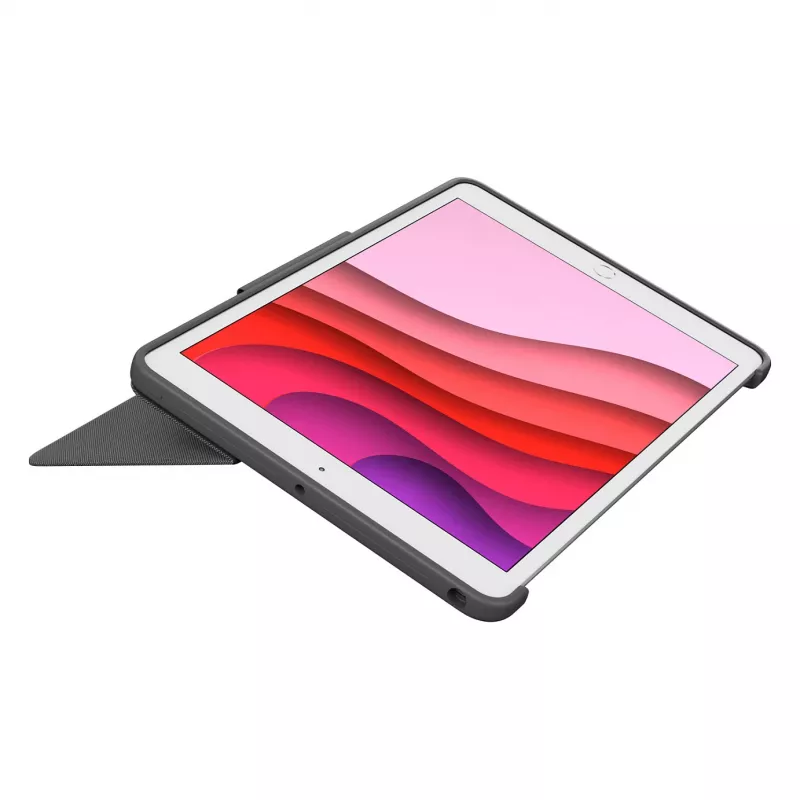 Logitech Combo Touch tastiera e custodia folio con trackpad per Apple iPad 10,2 pollici (7ª, 8ª, 9ª generazione) - grafite - layout UK