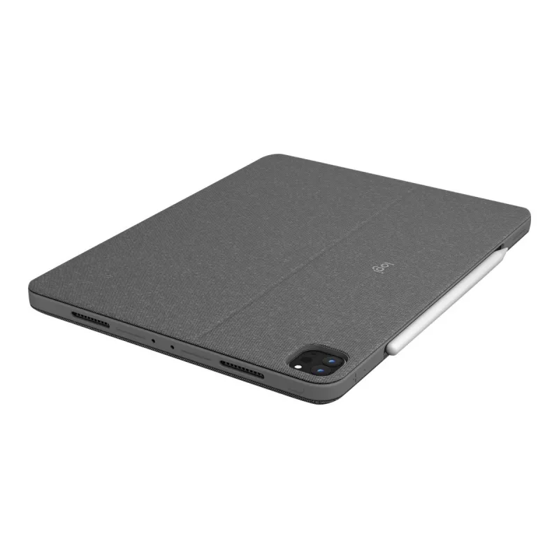 Logitech Combo Touch custodia con tastiera e trackpad per iPad Pro 12.9 (5ª gen.), layout Pan Nordic, Oxford Gray