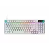 Logitech G316 X 98 tastiera meccanica compatta da gaming, GX Brown Tactile, LIGHTSYNC RGB, bianco, layout tedesco