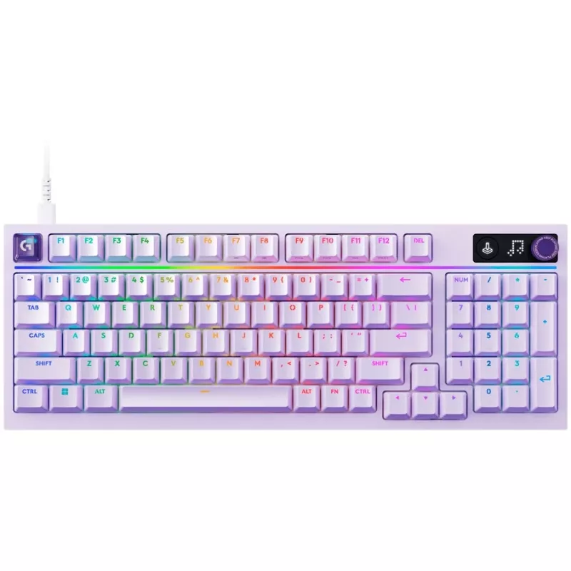 Logitech G316 X 98 Tastiera da gaming con filo - lilla - US International - switch tattili