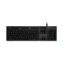 Logitech G512 tastiera da gaming meccanica - GX Brown tattile, LIGHTSYNC RGB, USB pass-through, alluminio aeronautico, formato completo