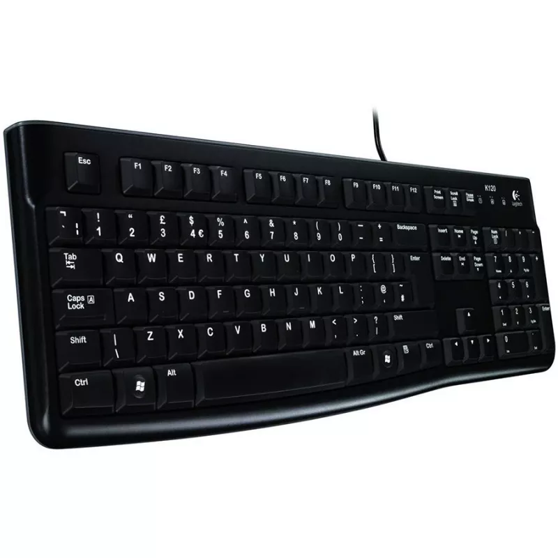 Logitech K120 for Business Tastiera USB, con filo, formato completo, nero
