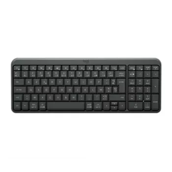 Logitech K250 Tastiera senza fili - nero - formato completo - QWERTY - tasti a membrana - RF 2,4 GHz - ricevitore USB Unifying - 2 batterie AA - autonomia 24 mesi - resistente agli schizzi - piedini inclinabili regolabili - Windows/macOS/Chrome OS