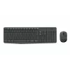 Logitech MK235 Set tastiera e mouse wireless, 2,4 GHz RF, layout QWERTZ, nero, ricevitore USB – 920-008031