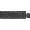 Logitech MK235 Set tastiera e mouse wireless, 2,4 GHz RF, layout QWERTZ, nero, ricevitore USB – 920-008031