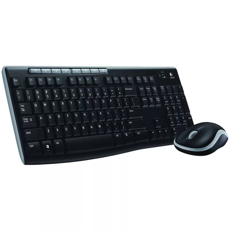 Logitech MK270 Combo wireless – Tastiera e mouse RF 2,4 GHz full-size (nero)