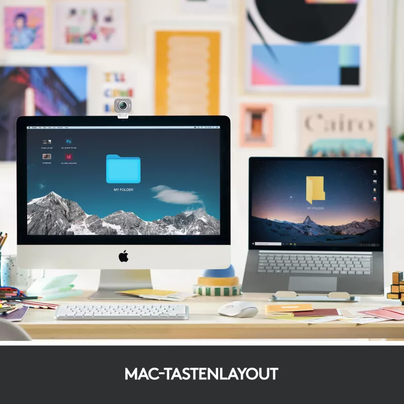 Logitech MX Keys Mini for Mac - tastiera wireless - retroilluminazione - Space Gray
