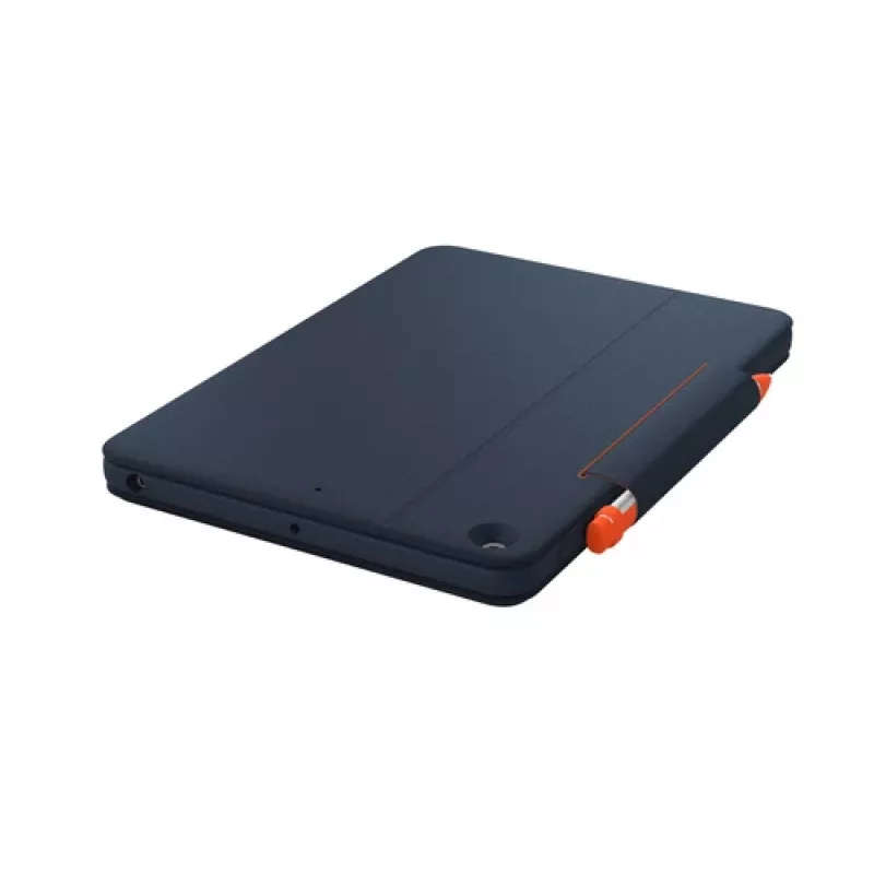 Logitech Rugged Combo 3 Touch for Education - tastiera e custodia folio - con trackpad - Apple Smart Connector - AZERTY - francese - Classic Blue - per istituti scolastici - per iPad Apple 10,2