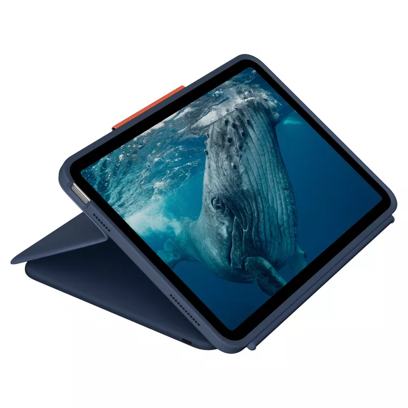 Logitech Rugged Combo 4c Touch Classic Blue (CH) custodia con tastiera e trackpad per iPad 7/8/9