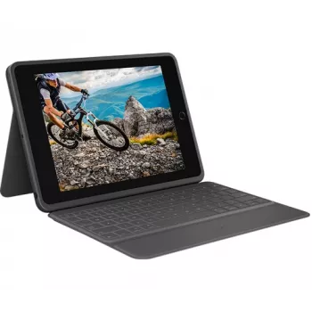 Logitech Rugged Folio Graphite Custodia con tastiera per iPad 7/8/9
