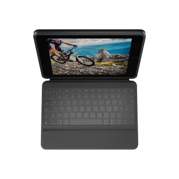 Logitech Rugged Folio Graphite Custodia con tastiera per iPad 7/8/9