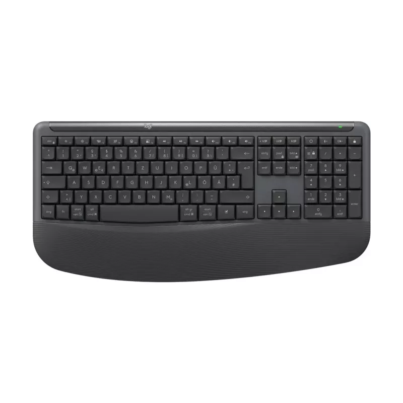 Logitech Signature Comfort Plus Combo MK880 for Business - set tastiera e mouse - Full Size - con indicatore LED della batteria - wireless - USB-C, Bluetooth LE - QWERTZ - tedesco - grafite