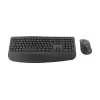 Logitech Signature Comfort Plus Combo MK880 for Business - set tastiera e mouse - Full Size - con indicatore LED della batteria - wireless - USB-C, Bluetooth LE - QWERTZ - tedesco - grafite