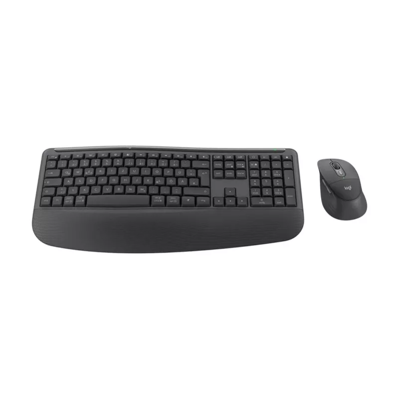 Logitech Signature Comfort Plus Combo MK880 for Business - set tastiera e mouse - Full Size - con indicatore LED della batteria - wireless - USB-C, Bluetooth LE - QWERTZ - tedesco - grafite