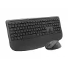 Logitech Signature Comfort Plus Combo MK880 for Business - set tastiera e mouse - Full Size - con indicatore LED della batteria - wireless - USB-C, Bluetooth LE - QWERTZ - tedesco - grafite