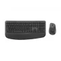 Logitech Signature Comfort Plus Combo MK880 for Business - set tastiera e mouse - Full Size - con indicatore LED della batteria - wireless - USB-C, Bluetooth LE - QWERTZ - tedesco - grafite