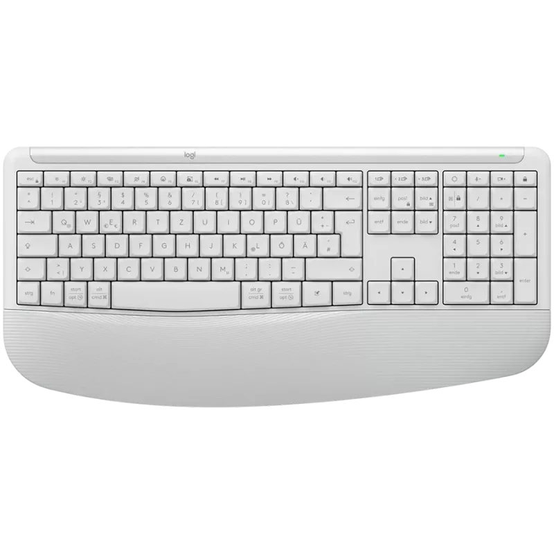 Logitech Signature Comfort Plus MK880 combo wireless - Off-White - US International - Bluetooth - Logi Bolt