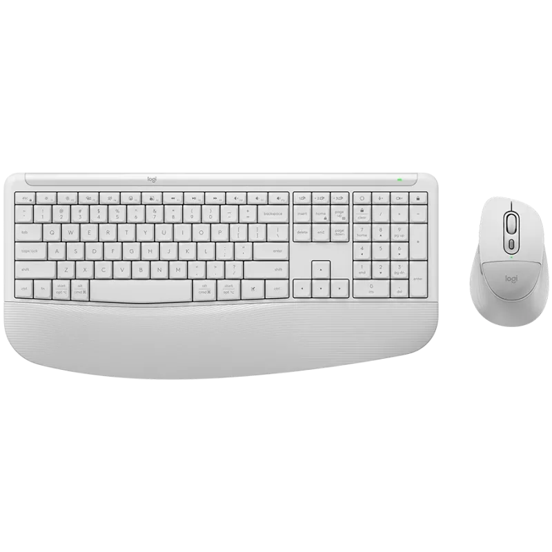 Logitech Signature Comfort Plus MK880 combo wireless - Off-White - US International - Bluetooth - Logi Bolt