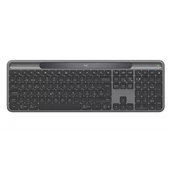 Logitech Signature Slim Solar+ K980 Tastiera wireless grafite layout svizzero 920-013756