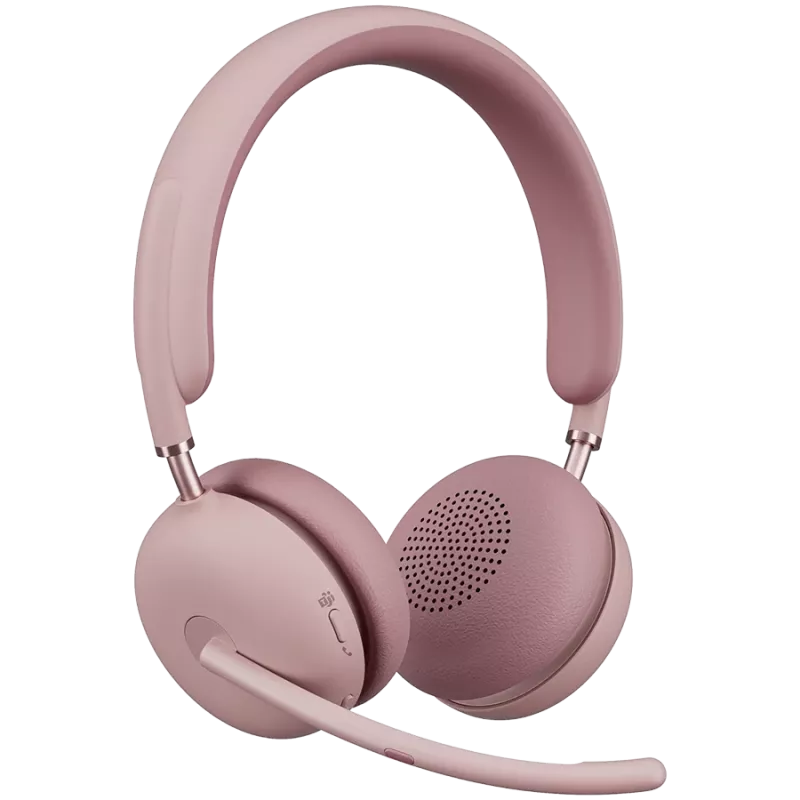Logitech Zone Wireless 2 - Con filo e senza fili - ufficio/call center - 230 g - cuffie con microfono - rosa
