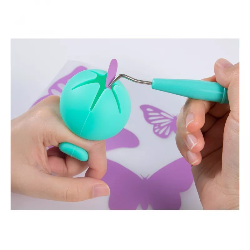 LOKLiK Weeding Tools Bundle SG-GJ-0016-US-L-B2B - set da 4 pezzi in turchese metallizzato per vinile