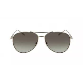 LONGCHAMP LO139S712 Occhiali da sole donna farfalla - Montatura nera, lenti grigie sfumate 59mm