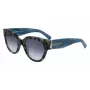 LONGCHAMP LO733S occhiali da sole donna rettangolari in acetato Havana marrone sfumato 52mm