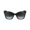 LONGCHAMP LO742S-001 Occhiali da sole da donna - Montatura nera, lenti sfumate grigie, 54 mm
