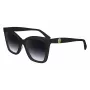 LONGCHAMP LO742S-001 Occhiali da sole da donna - Montatura nera, lenti sfumate grigie, 54 mm