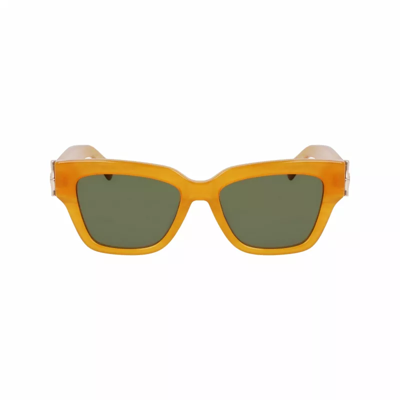 Longchamp LO745S-741 Occhiali da sole da donna Havana acetato quadrati 53mm