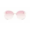 Longchamp occhiali da sole donna LO160S716 farfalla havana con lenti grigie sfumate (65/17/140 mm)
